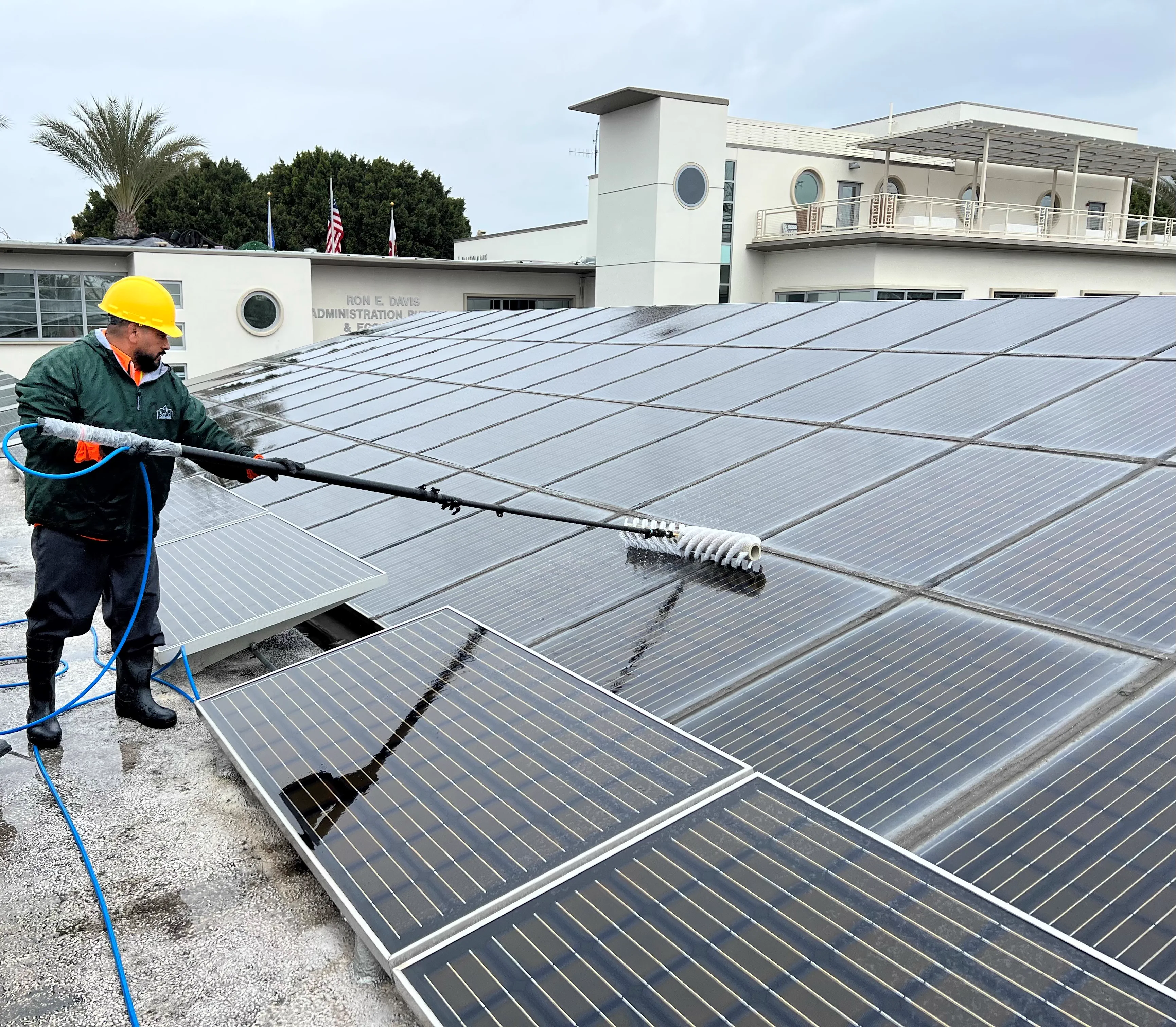 Solar Panel Washing - Before