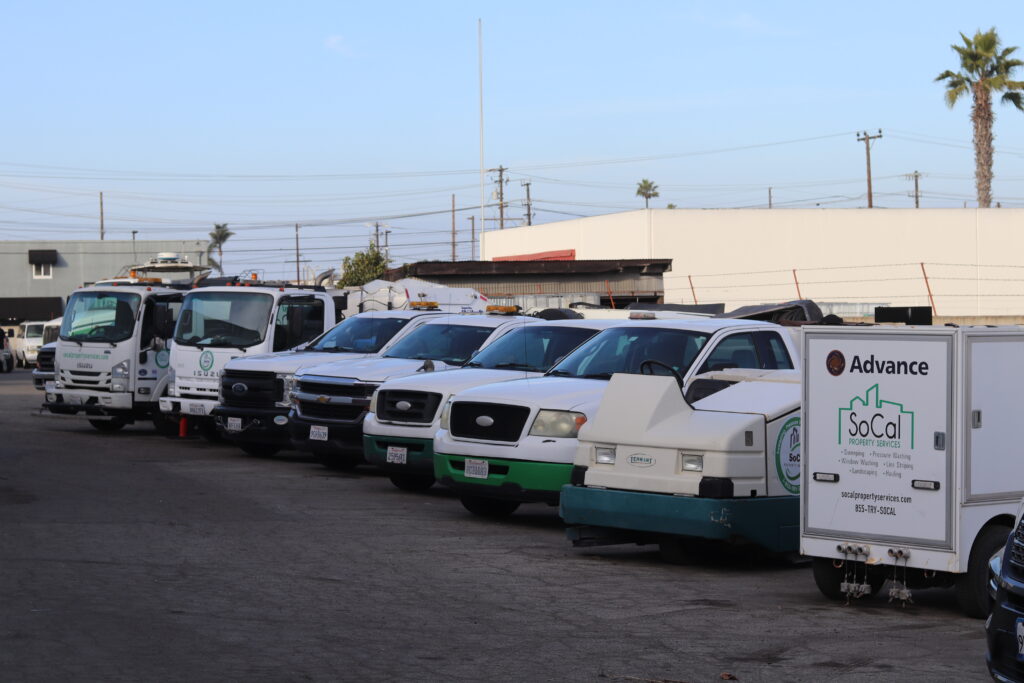 Fleet of trucks