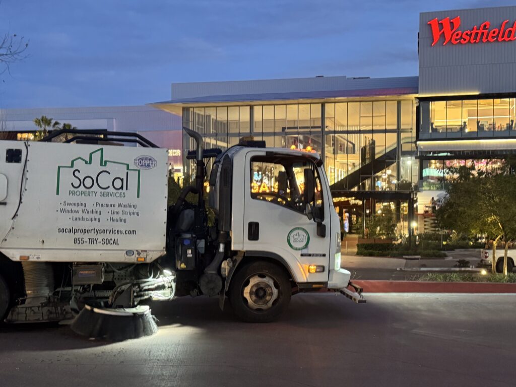 parking lot sweeping